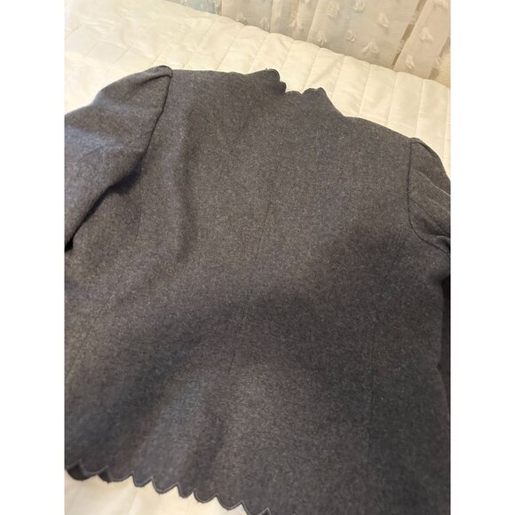 Vtg Y2k The Limited Womens Wool Scalloped Edge  Blazer Jacket Sz10 Whimsygoth - Picture 6 of 9